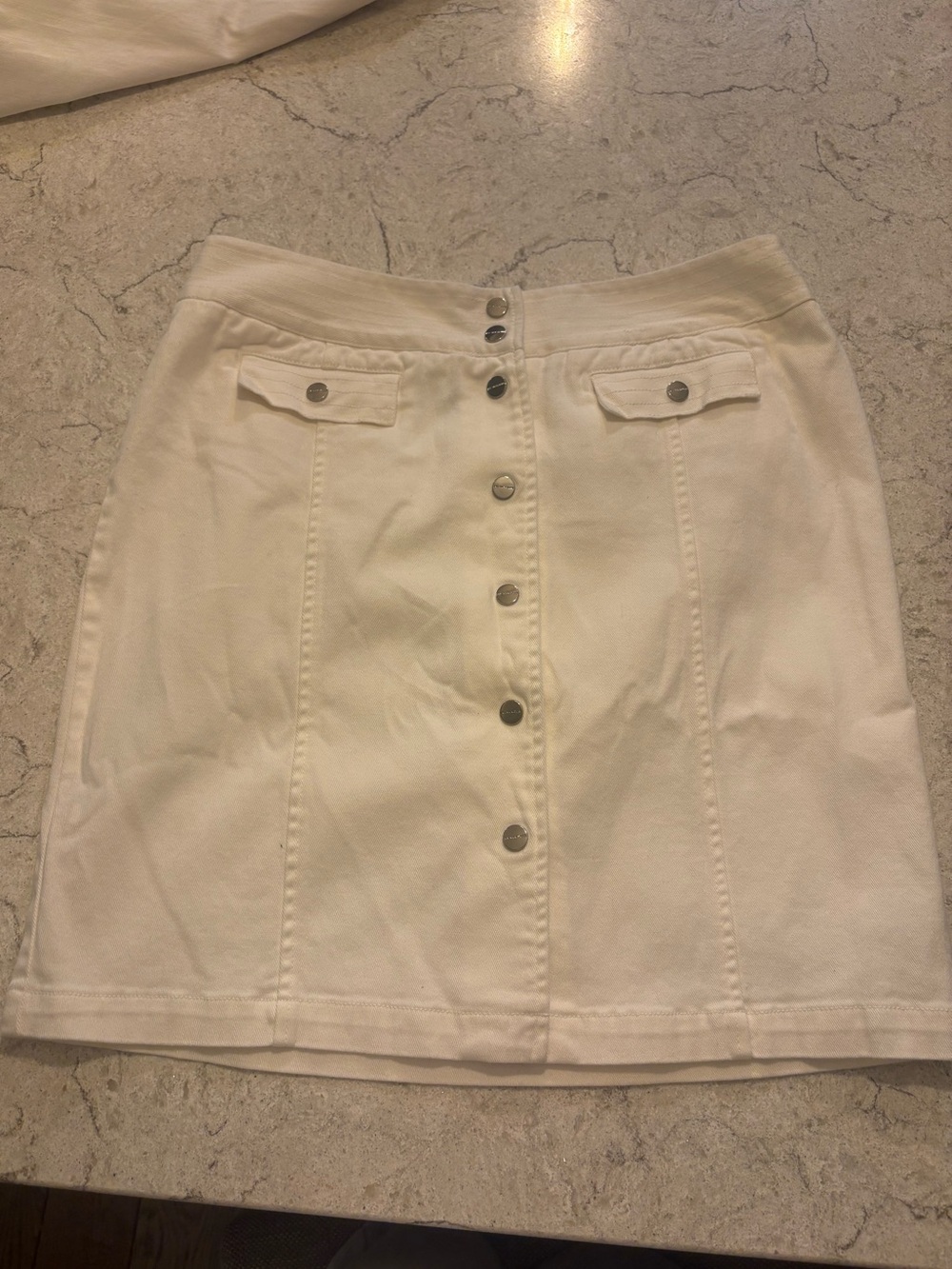 Jones New York Signature White Jean Skirt Size 12